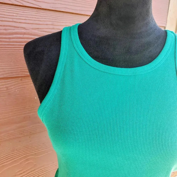 NWT Wild Fable 2-Piece Teal Green Cropped Tank Bundle Size XL Ribbed - Picture 10 of 15